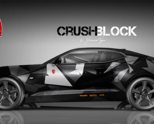 Camaro Design Autofolierung Crush Block