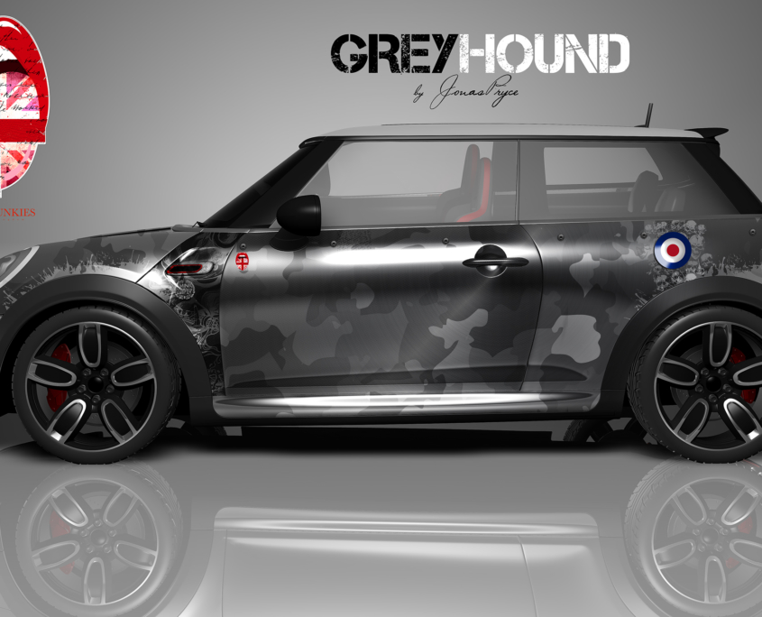 London Junkies Mini Works Design Grey Hound