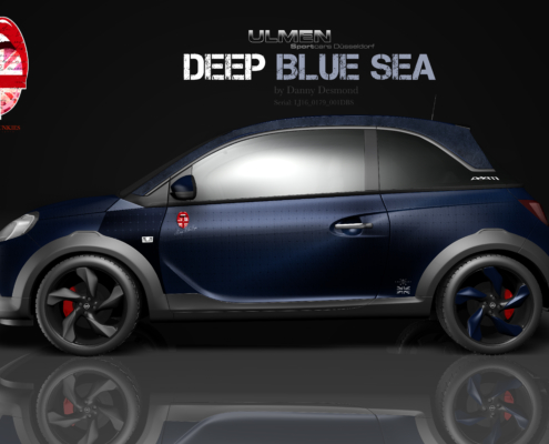 Opel Adam Autofolierung Deep Blue Sea