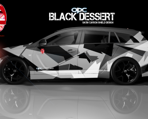 London Junkies OPC Autofolierung Design Black Dessert
