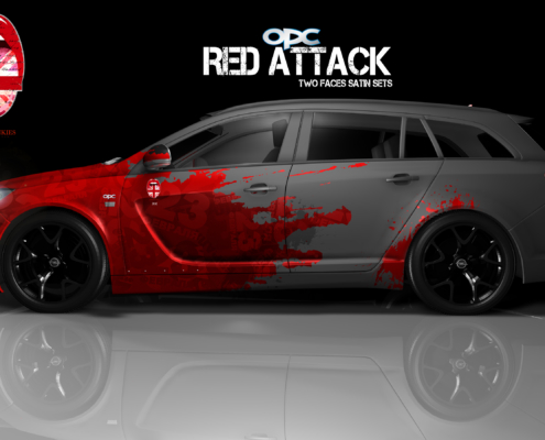 London Junkies OPC Autofolierung Design Red Attack