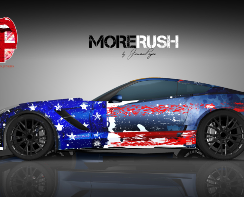 Corvette Vollverklebung Carwrapping