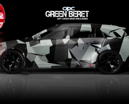 London Junkies OPC Autofolierung Design Green Beret