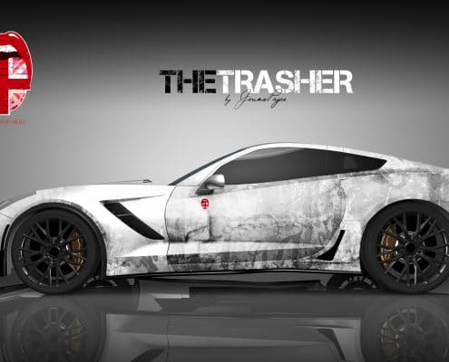 Corvette Vollverklebung Carwrapping