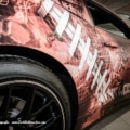 Camaro Autofolierung Carbon Panther Detail