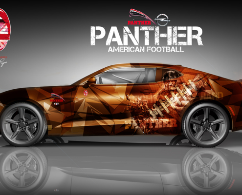 Camaro Design Autofolierung Panther Düsseldorf