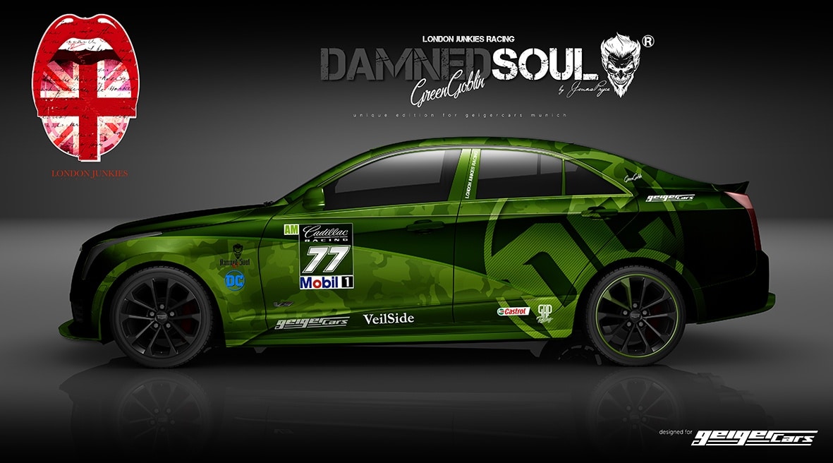 ATS V Design Autofolierung Damned Soul Green Goblin