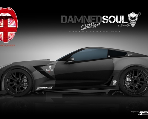 Corvette Design Autofolierung Damned Soul Ghost Reaper