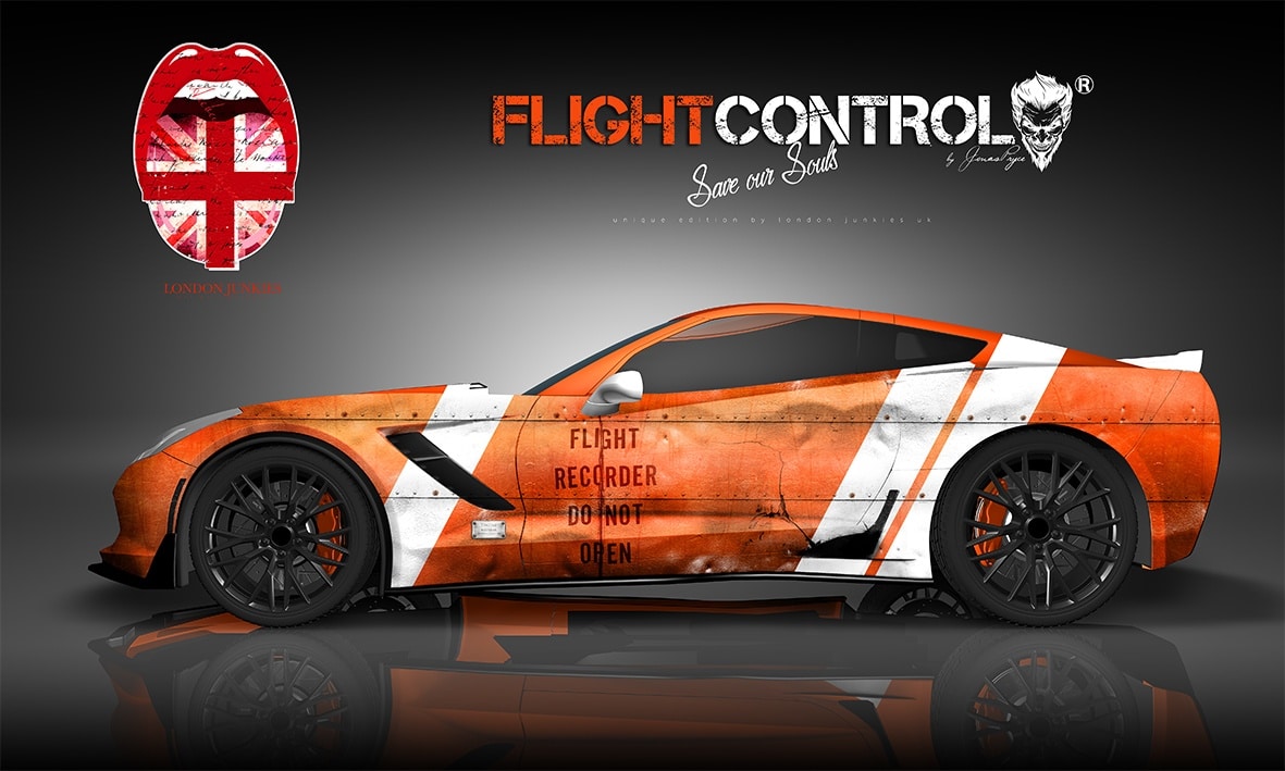 Corvette Custom Design Autofolierung Flight Control