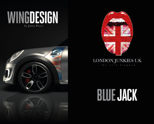 Mini Wing Design Blue Jack