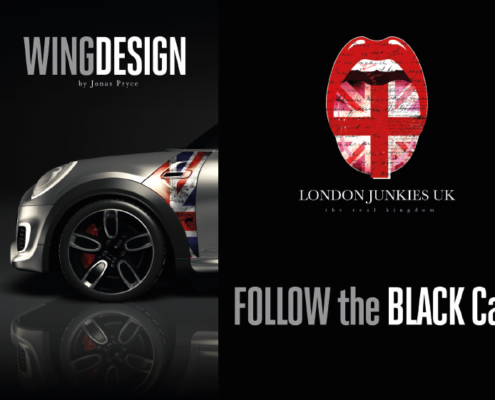 Mini Wing Design Follow the Black Cat