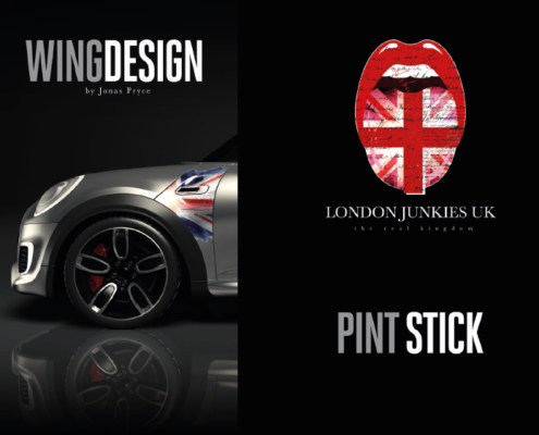 Mini Wing Design Pint Stick